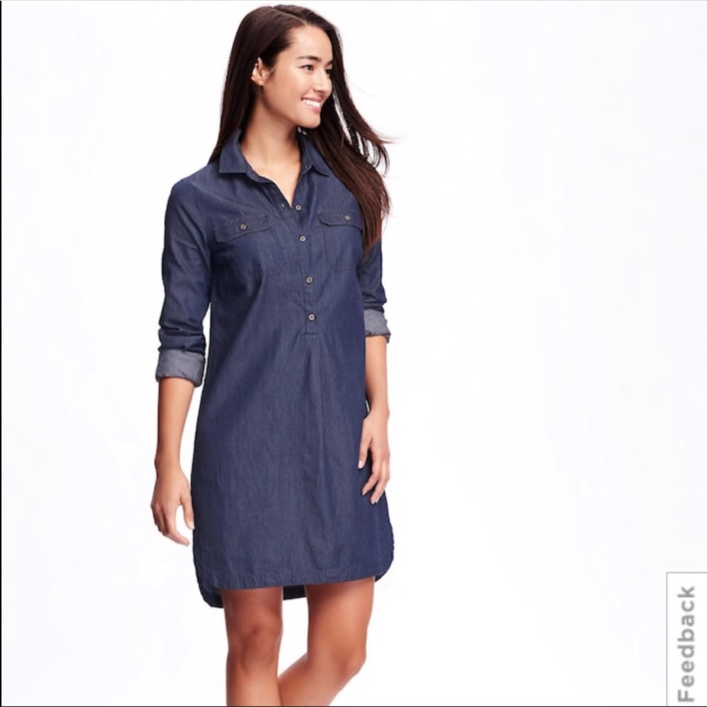 Old Navy Blue Denim Dress